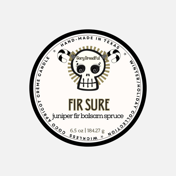 Fir Sure Luxury Wickless Candle: Juniper Fir Balsam Spruce Scent - Picture 6 of 6